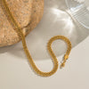 Minimalist Stacking Style Geometric Stainless Steel Electroplated Clavicle Chain Necklace For Women