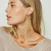 Minimalist Stainless Steel And Titanium Steel Geometric Round Ball Pendant Necklace With Electroplating
