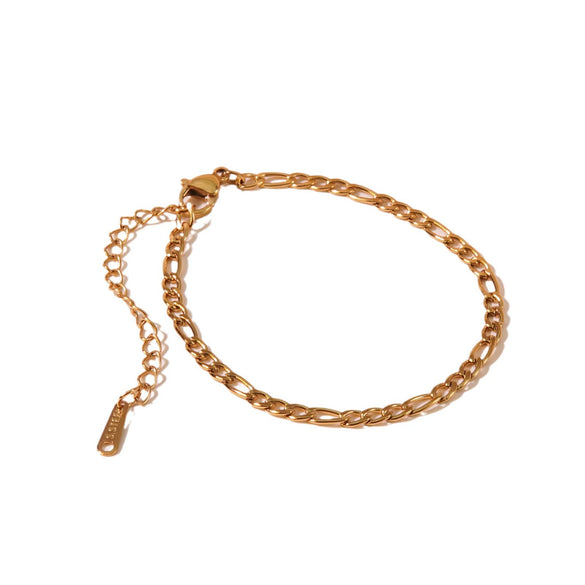 Minimalist Stainless Steel And Titanium Steel Plain Chain Women's Necklace With Electroplating