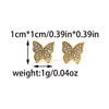 Minimalist Stainless Steel Butterfly Stud Earrings Animal Style Electroplated Jewelry