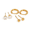 Minimalist Stainless Steel Electroplated Earrings