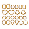 Minimalist Stainless Steel Electroplated 18K Gold Heart Shaped Geometric Earrings For Women