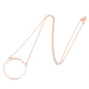 Minimalist Stainless Steel Geometric Star And Heart Pendant Necklace With Electroplated Finish For Women