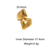 Minimalist Stainless Steel Open Ring For Women With Smooth Geometric Three Thick Line Design And Electroplated Finish