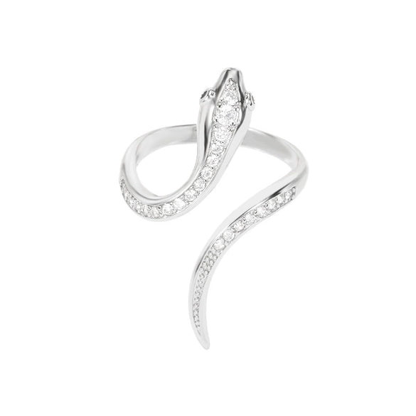 Minimalist Stainless Steel Open Ring With Sun Heart Floral And Animal Cutout Design White Gold Plated Adjustable Unisex Fashion Jewelry