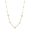 Minimalist Sterling Silver Geometric Necklace With Cotton Rope Chain Electroplating Design