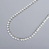 Minimalist 925 Sterling Silver Geometric Round Tassel Necklace With Electroplated Cross Chain Collarbone Jewelry For Women