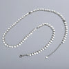 Minimalist 925 Sterling Silver Geometric Round Tassel Necklace With Electroplated Cross Chain Collarbone Jewelry For Women
