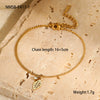 Minimalist Style Natural Stone Natural Pearl Stainless Steel Gold Plated Geometric Pattern Women's Bracelet