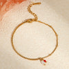 Minimalist Style Natural Stone Natural Pearl Stainless Steel Gold Plated Geometric Pattern Women's Bracelet