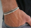 Minimalist Style Stainless Steel Geometric Box Chain Bracelet Set Jewelry With Electroplating