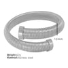 Minimalist Vertical Stripes 316L Stainless Steel Open Adjustable Electroplating Bracelet For Men And Women