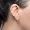 Minimalist Wing Feather Stud Earrings With S925 Silver Needles Fashion Piercing Ear Bone Screw Back Earrings For Women