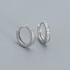 Minimalist Women's S925 Silver Geometric Earrings With Electroplating