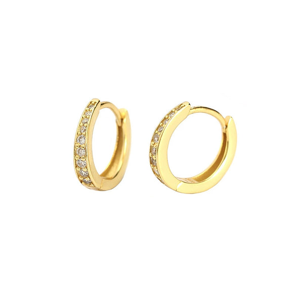 Minimalist Women's S925 Silver Geometric Earrings With Electroplating