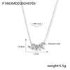 Minimalistic Snake Bone Chain Jewelry 316L Stainless Steel Necklace With Geometric Design And Electroplating