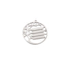 Mirror Titanium Steel Jewelry Accessories Wafer Hollow Tree Strip Laser Pendant Electroplated