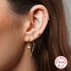 Mix And Match Double Wear Octagon Diamond Earrings In S925 Sterling Silver With Geometric Styling