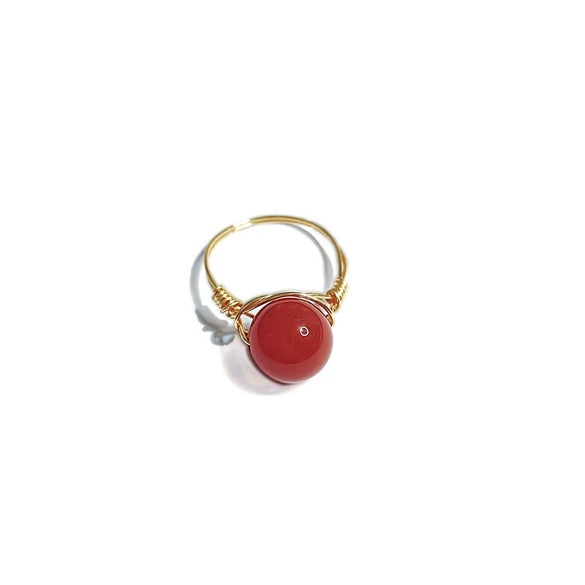 10Mm Natural Stone Amethyst Ring Handmade Woven Color Preserving Unisex Fashion Jewelry
