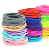 3Mm Version Of Children's Rubber Band High Elasticity Does Not Hurt The Hair Rope Hair Ring Candy Color Hair Tiara Wholesale