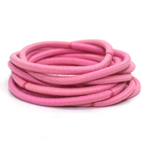 3Mm Version Of Children's Rubber Band High Elasticity Does Not Hurt The Hair Rope Hair Ring Candy Color Hair Tiara Wholesale