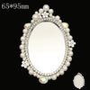 Mobile Phone Accessories Alloy Love Mirror Diamond Pearl Flower Electroplated