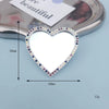 Mobile Phone Accessories Alloy Love Mirror Diamond Pearl Flower Electroplated
