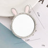 Mobile Phone Accessories Alloy Love Mirror Diamond Pearl Flower Electroplated