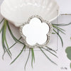 Mobile Phone Accessories Alloy Love Mirror Diamond Pearl Flower Electroplated