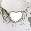 Mobile Phone Accessories Alloy Love Mirror Diamond Pearl Flower Electroplated