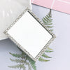 Mobile Phone Accessories Alloy Love Mirror Diamond Pearl Flower Electroplated