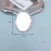 Mobile Phone Accessories Alloy Love Mirror Diamond Pearl Flower Electroplated