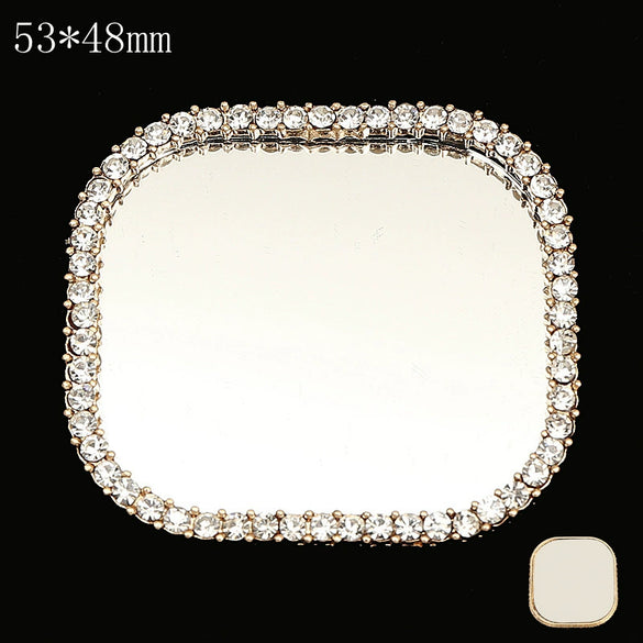 Mobile Phone Accessories Alloy Love Mirror Diamond Pearl Flower Electroplated