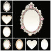 Mobile Phone Accessories Alloy Love Mirror Diamond Pearl Flower Electroplated