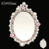 Mobile Phone Accessories Alloy Love Mirror Diamond Pearl Flower Electroplated