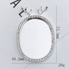 Mobile Phone Accessories Alloy Love Mirror Diamond Pearl Flower Electroplated