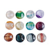 Mobile Phone Case Accessories Geometric Round Resin Patch With Oil Painting Wind Water Ripple Pattern