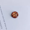 Mobile Phone Case Accessories Geometric Round Resin Patch With Oil Painting Wind Water Ripple Pattern