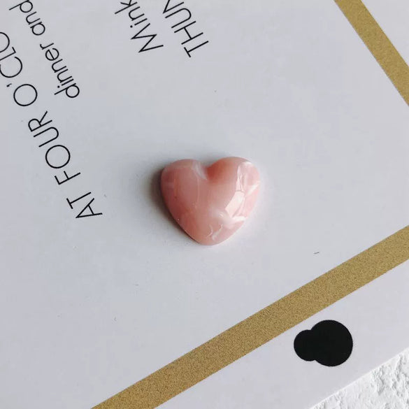 Mobile Phone Case Accessories Plastic Resin Retro Ink Smudged Cloud Heart Pendant