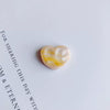 Mobile Phone Case Accessories Resin Peach Heart Oil Painting Water Ripple Asymmetrical Concave And Convex Flats Bottom Patch