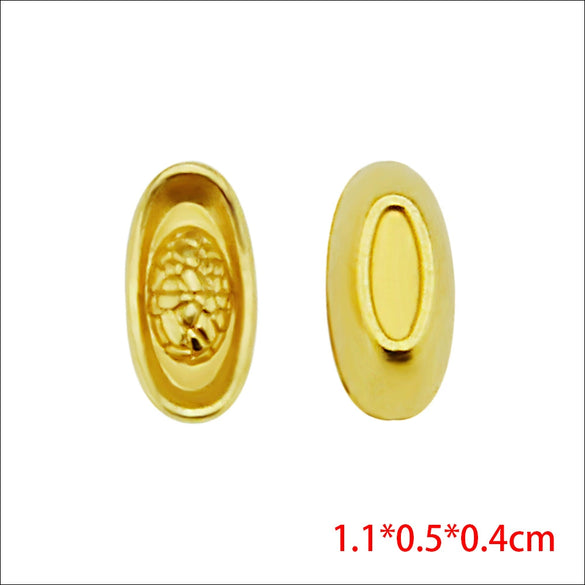 Mobile Phone Case Alloy Metal Electroplating Silver Ingot Copper Accessories