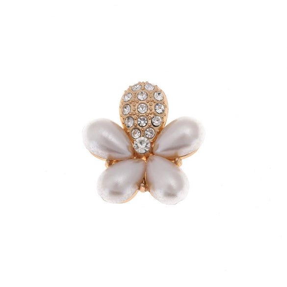 Mobile Phone Case Jewelry Accessories Alloy Light Luxury Flower Petal Electroplating