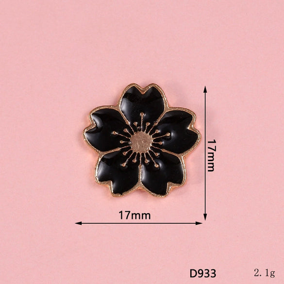 Mobile Phone Case Jewelry Accessories Alloy Light Luxury Flower Petal Electroplating