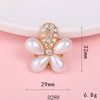 Mobile Phone Case Jewelry Accessories Alloy Light Luxury Flower Petal Electroplating