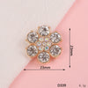 Mobile Phone Case Jewelry Accessories Alloy Light Luxury Flower Petal Electroplating