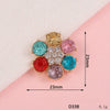 Mobile Phone Case Jewelry Accessories Alloy Light Luxury Flower Petal Electroplating