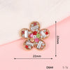 Mobile Phone Case Jewelry Accessories Alloy Light Luxury Flower Petal Electroplating