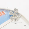 Mobile Phone Case Jewelry Accessories Alloy Light Luxury Flower Petal Electroplating