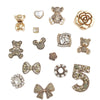 Mobile Phone Case Jewelry Accessories Vintage Bear Style Metal Electroplated Pearl