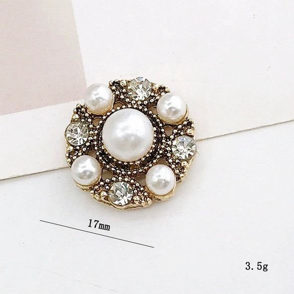 Mobile Phone Case Jewelry Accessories Vintage Bear Style Metal Electroplated Pearl